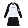 Traje de baño de mujer de manga larga conservador de dos piezas adelgazante nuevo traje de baño para gorditas talla grande traje de baño profesional para aguas termales