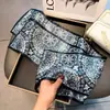 Nuevo Pañuelo Largo de Seda para Mujer en Primavera, Otoño y Verano, Pañuelo de Cuello Estampado, Pequeño Pañuelo Decorativo Moderno y Versátil