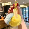 Naranja buena suerte lindo artículos genuinos llavero naranja pequeño cosas buenas suceden en el Año Nuevo colgante de peluche colgante de regalo