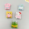 Bufanda Divertida Animal Rana Accesorios de Resina Funda para Teléfono Móvil Llavero Equipaje Accesorios para el Cabello Bolígrafo con Cuentas Parche Decorativo para Coche