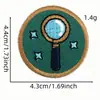 Nuevo Parche de Tela Redondo Bordado de Dibujos Animados Insignia de Aventura al Aire Libre Parche de Etiqueta de Tela Parche Termoadhesivo Accesorios para Ropa Venta al por Mayor