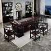 Mesa de Chá Chinesa Sólida de Alta Qualidade em Jacarandá, Combinação de Mesa de Chá e Cadeiras, um Conjunto Completo para Escritório, Casa Antiga, Sala de Estar, Kung Fu