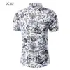 Comercio exterior talla grande verano hombre nueva camisa de manga corta para hombre camisa estampada hombre verano nueva camisa DC06