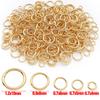 Platina Banhada a Ouro Real 18K Anel Fechado Cor Prata Conservante Anel Plano Pingente Pingente Pulseira DIY Acessórios de Joias