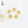 Contas Redondas Antigas Douradas Vazadas, Pulseiras DIY Feitas à Mão, Colares, Contas, Joias para Roupas Antigas Chinesas, Materiais para Miçangas