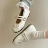 Elegantes zapatos Mary Jane redondos de estilo francés y hada con hebilla para mujer, nuevo modelo de verano 2026 con lazo y diseño bajo