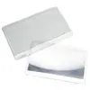 Portatarjetas de PVC Portátil Lupa para Tarjetas de Presentación Marcador de Páginas Transparente Ultra Fino Lupa 3X para Lectura de Personas Mayores y Visualización de Instrucciones y Frascos de Medicamentos