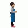 Delantal infantil de fábrica con logo impreso personalizado, manga, gorro de chef, turbante, traje, ropa de pintura, pintura para niños de preescolar