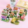 Quebra-cabeça 3D infantil tridimensional criativo desenho animado DIY casa inserida à mão brinquedos educativos presentes de jardim de infância atacado