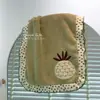 Toalla de Bordado de Frutas de Alta Calidad, Toalla Absorbente de Felpa de Coral Suave, Toalla de Cara de Secado Rápido para Uso en Casa, Estilo de Pareja