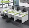 Tela de Mesa de Escritório Móveis de Escritório Perfil de Alumínio Fábrica Mesa de Computador Mesa de Funcionário Estação de Trabalho Suporte para Cartões Acessórios Liga de Alumínio