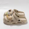Sapatos Furados Masculinos Verão Uso Externo 2025 Novo Estilo Baotou Praia Solado Grosso Dirigir Esportivos Externos Sandálias e Chinelos de Eva para Homens