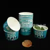 Taza de Papel Desechable para Helado de 8 oz (250 ml) Personalizable con Logo Impreso Se Puede Combinar con Tapa de Papel para Helado