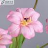 Tulipán de Cara Sonriente, Flor Grande Completamente Abierta con Pétalos Doblados, Textura de PU, Decoración del Hogar, Flor Artificial para Decoración del Hogar y Celebraciones de Bodas
