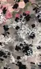 Ramas de Ciruelo Tejidas al Crochet con Terciopelo Malla de Cadena Meg Meg Encaje Bordado Borde Tela Tela Bordada Artesanía