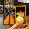 Colgante de peluche tejido a crochet cosas buenas suceden lana tejida a mano Caqui bueno Caqui suceden llavero para bolso accesorios pequeños