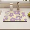 Simples para Casa, Bancada de Cozinha, Absorvente de Água, Antiderrapante, Fácil de Cuidar, Tapete Drenante de Lama Diatomácea, Tapete Isolante Anti-Queimadura, Dropshipping Transfronteiriço