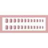 Esmalte de Unha Cor Sólida Fada Autocolante Rápido, Esmalte Usável Clareador Cor de Carne, Rosa Nude Conjunto de 24 Peças, Esmalte de Unha Manicure Simples