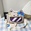Bolsa mensageiro doce super fofa de gatinho estilo coreano de alto valor com estampa de coelho de desenho animado mochila casual estilo western