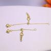 Accesorios de bricolaje: collar de perlas de plata de ley 925, pulsera con hebilla, cadena con cola de amor, hebilla ajustable, cadena de extensión.