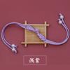 Franja Pipa Cauda Longa Fivela de Pérola Caractere Único Botão de Pressão Cheongsam Estilo Chinês Fivela Decorativa Infantil
