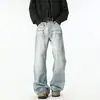 Ropa para Hombre Maple House / Primavera 2026 Nueva Marca de Moda Americana High Street Talla M Corte Holgado Jeans Ligeramente Acampanados Pantalones Largos para Hombre