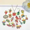 Mistura de 20 Estilos de Pingentes de Desenho Animado com Gotejamento de Óleo para Carnaval Mexicano Pimenta Maluca Acessórios para Joias de Pulseira Chaveiro DIY