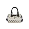 2026 Verão Nova Bolsa Coreana Pequena Tote Bag Feminina Alta Aparência Bolinhas Nicho Boston Bag Bolsa Transversal