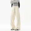 Pantalones Deportivos Casuales de Pana de Peso Pesado Estilo Americano para Hombre, Nuevos de Otoño, Holgados, Versátiles, Rectos, Pierna Ancha, Tallas Grandes, Pantalones de Chándal