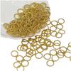 Anel torcido fechado 9mm dourado prata prata antiga guirlanda acessórios diy material de conta espaçadora anel de conexão