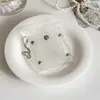 Porta credencial transparente con brillos para niñas, organizador de maquillaje y labiales, monedero, bolsa para monedas, pulsera de estudiante, porta tarjetas