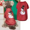 Camiseta fina y transpirable de Papá Noel para mascotas, color rojo y verde, para primavera y otoño, ropa para perros pequeños, cachorros y Schnauzer.