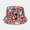 Novo Chapéu de Balde com Elemento de Bandeira Multi-País Transfronteiriço (Chapéu Bucket Casual Tendência Estilo Logo de País) SJ