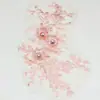 Parche de Lentejuelas Bordadas de Malla Cola de Fénix Lentejuelas Flor 3D para Vestido Cheongsam Accesorios de Disfraz de Performance