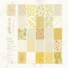 Planificador Poesía del Azúcar Papel Material Flor Flotante Reino de las Flores Estilo Retro Flores Planificador Bolsa de Dolor Base Capa de Decoración DIY Dropshipping