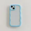 Funda popular para teléfono 2 en 1 con patrón ondulado, adecuada para Apple 18PROMAX, moderna 16/15, transparente y a prueba de golpes 11