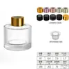 Botella de Vidrio Cilíndrica Transparente para Aromaterapia 50ml 100ml 200ml Botella de Perfume Volátil de Ratán Botella de Aromaterapia sin Llama