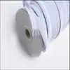 Correas Elásticas para Orejas al por Mayor para Mascarillas, Correas de Tejido Elástico Suave de Alta Elasticidad en Negro y Blanco en Stock para Ropa