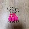 Mini Vocal Galinha Cuco Galinha Multidão Galinha Chaveiro Cordão para Celular Pendente Galinha Boneca Casal Pingente de Bolsa