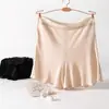 Leggings de seda de amoreira, calcinha de seda antibacteriana, saia, calças anti-luz, leggings de três pontos, calças de segurança de seda, pijamas