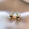 Nuevo Modelo Popular 2024 Pendientes de Panda Rojo para Mujer, Pendientes Únicos y Exquisitos
