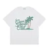 Casa Casablanca Camiseta Casual de Manga Corta Versión Correcta ins Marca de Nicho Trendy Europea y Americana High Street Algodón Puro