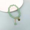 Pulsera de Ópalo Mariposa para Mujer de Nicho de Lujo Ligero de Alta Gama con Cuentas de Cristal al por Mayor Colgante Accesorios Yiwu Nuevo