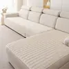Cojín de sofá de felpa Amazon transfronterizo, engrosado para invierno, cálido, antideslizante, cojín de asiento de franela, funda de sofá, manta para sofá