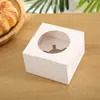 Nueva caja para pastel color papel kraft al por mayor en stock caja de embalaje para pastel hueca en forma de corazón caja de embalaje para repostería de pastelería