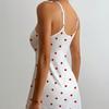 Pijama Nuevo Europeo y Americano Transfronterizo Amor Sling para Mujer Casual Sexy Encaje de Lazo Camisón Ropa de Exterior Ropa para el Hogar