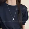 Colar Pingente Minimalista de Estrela-do-Mar em Metal para Mulheres, Estilo de Nicho de Luxo, Novo Modelo 2026, Corrente para Clavícula, Corrente de Pescoço Estilo Férias