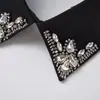 Fábrica en stock exquisito cuello falso de pedrería collar de temperamento infantil cuentas de tachuelas de industria pesada cosido a mano cuello de temperamento todo partido lote directo