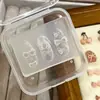 Lindo Conejo con Lazo de Cereza Molde de Silicona para Uñas DIY Especial Molde de Silicona de Alta Transparencia