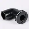 Codo de PVC Negro Tubería de Suministro de Agua Caja de Giro en T Filtro Inferior para Acuario Accesorios de Drenaje Conector de Entrada/Salida de Agua Antiderrames